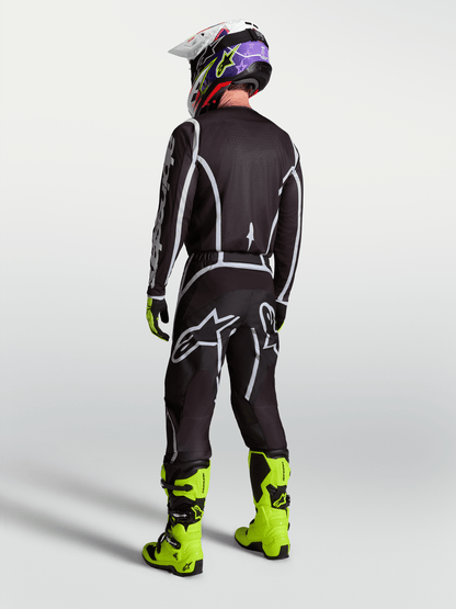 Alpinestars Fluid Apex V2 Jersey 2027 Negro Plata - MxProStoreParts