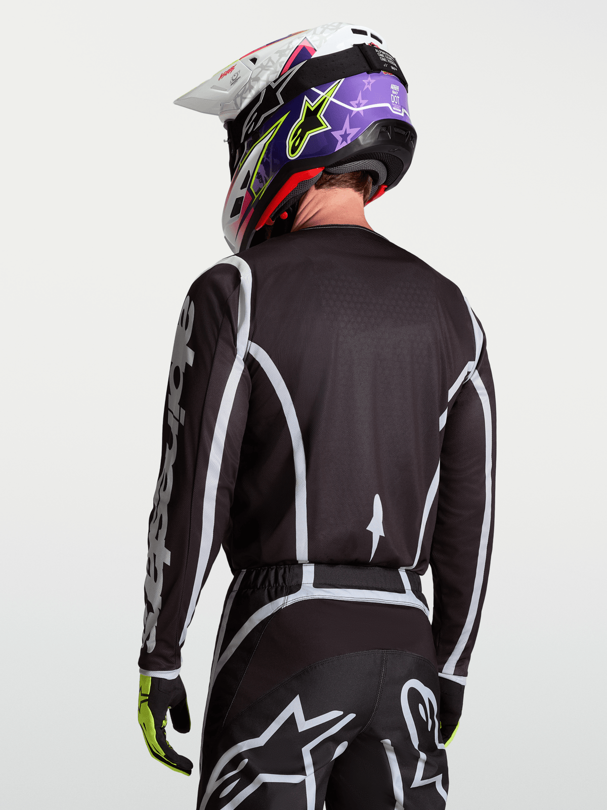 Alpinestars Fluid Apex V2 Jersey 2027 Negro Plata - MxProStoreParts