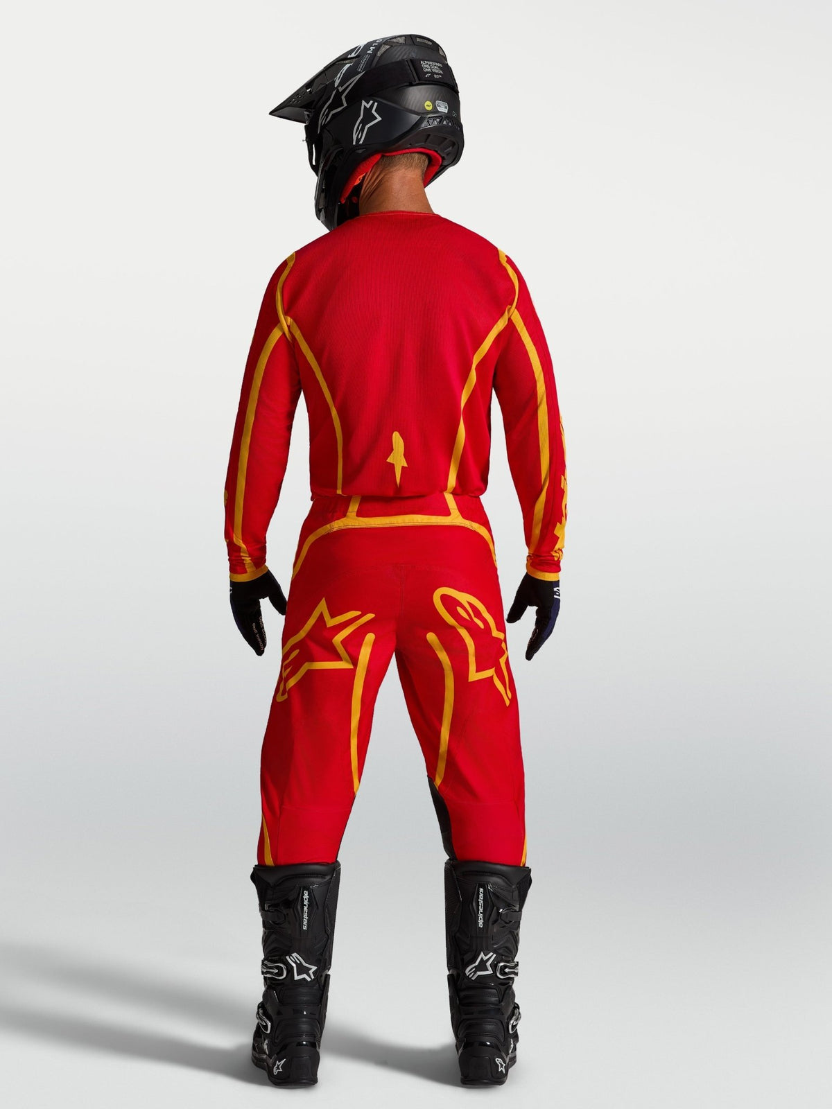 Alpinestars Maillot Fluid Apex V2 2027 Rouge Feu Or - MxProStoreParts