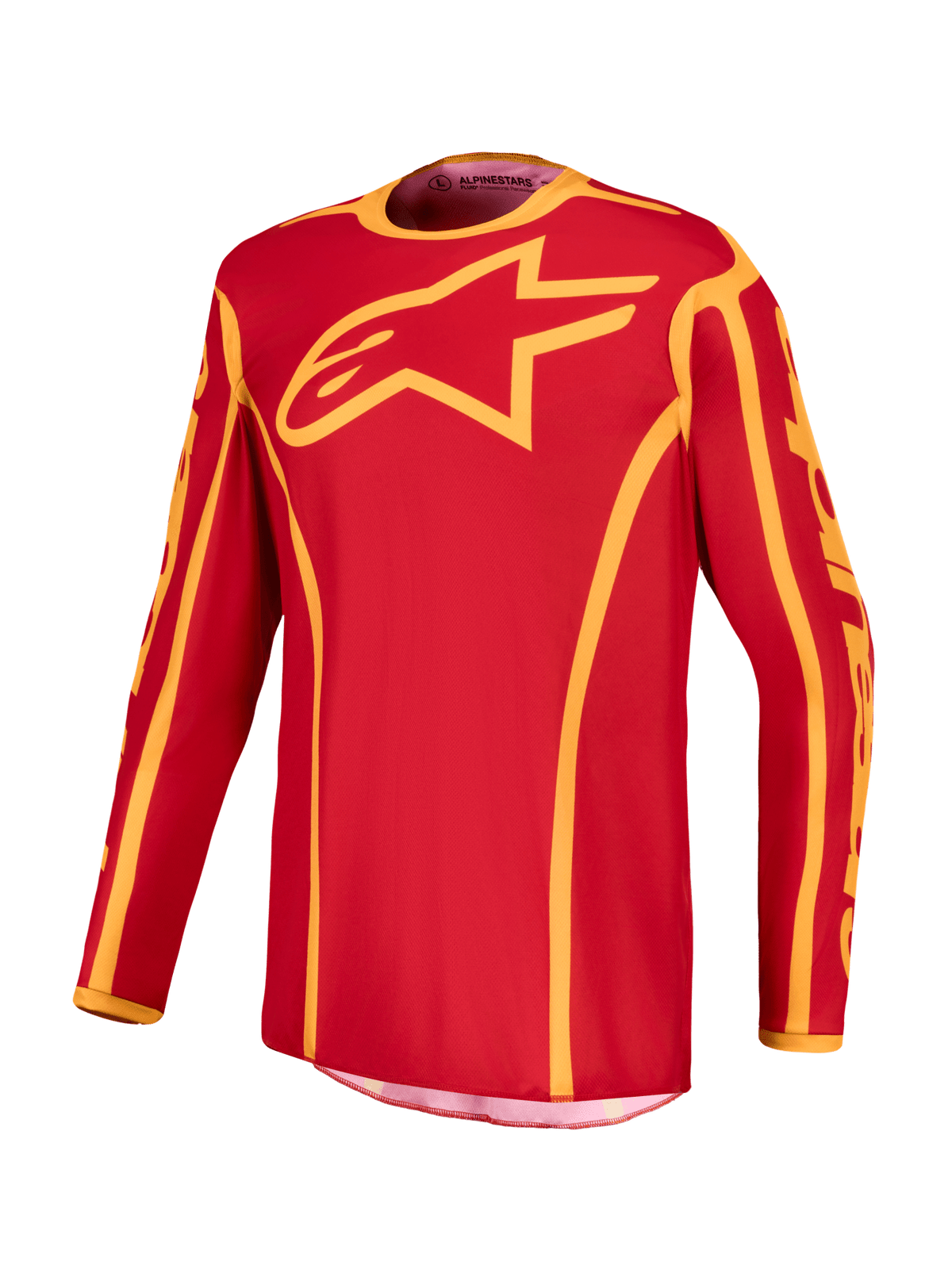 Alpinestars Maillot Fluid Apex V2 2027 Rouge Feu Or - MxProStoreParts