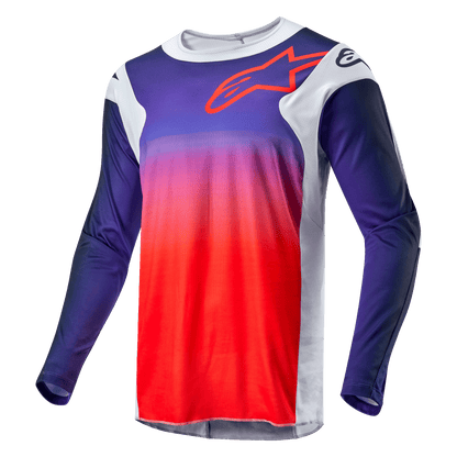 Alpinestars 2024 Racer Hoen Trikot Hellgrau Warm Orange Schwarz - MxProStoreParts