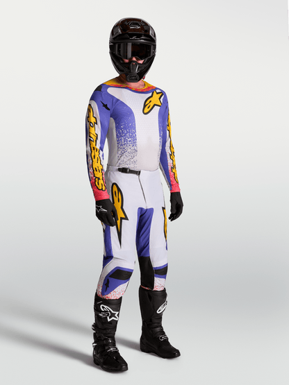 Alpinestars Maillot Fluid Drag 2027 Lilas Clair Bleu Or Iris - MxProStoreParts
