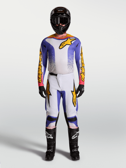 Alpinestars Maillot Fluid Drag 2027 Lilas Clair Bleu Or Iris - MxProStoreParts
