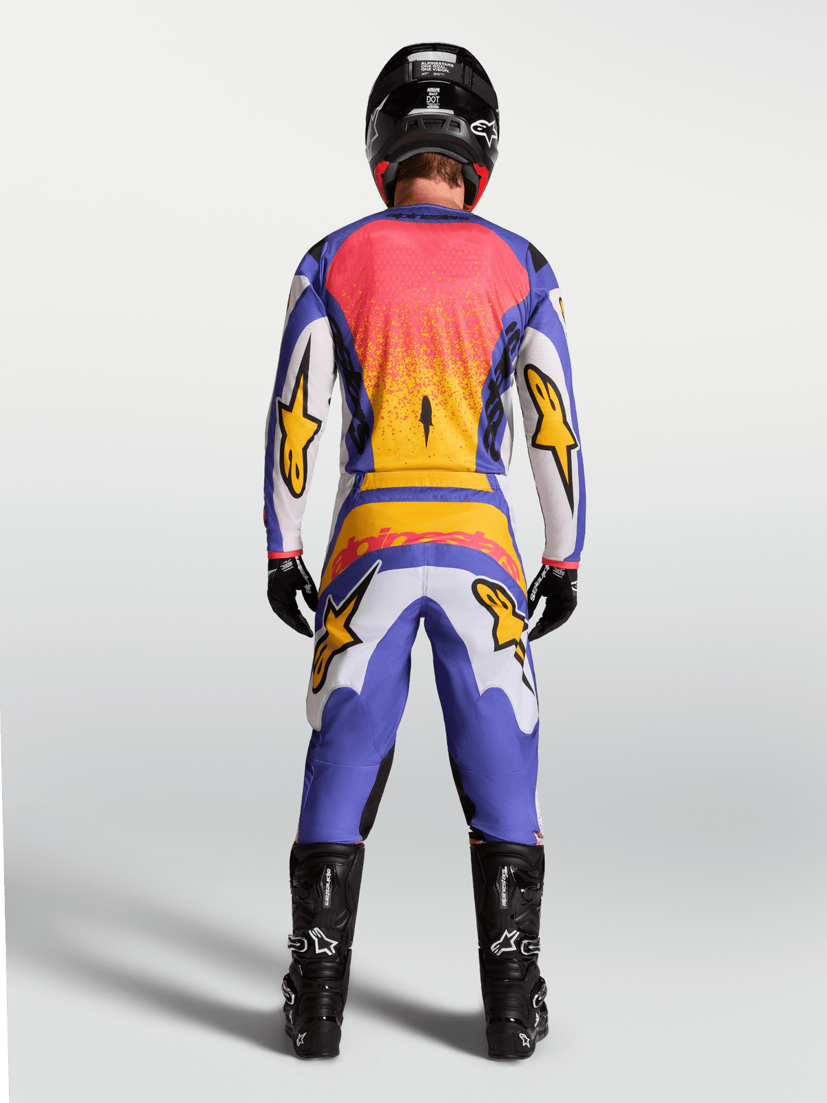 Alpinestars Maillot Fluid Drag 2027 Lilas Clair Bleu Or Iris - MxProStoreParts