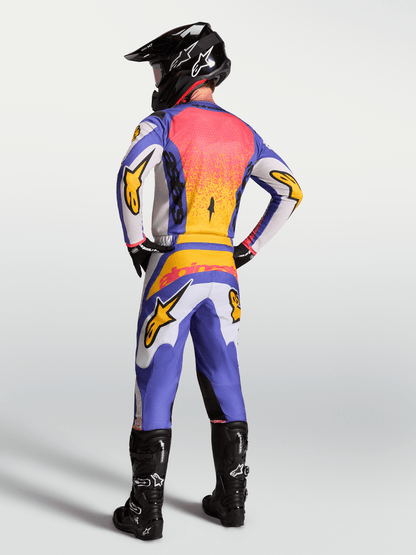 Alpinestars Fluid Drag Pantalones 2027 Morado Claro Azul Iris Dorado - MxProStoreParts
