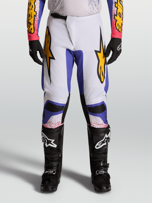 Alpinestars Fluid Drag Pantalones 2027 Morado Claro Azul Iris Dorado