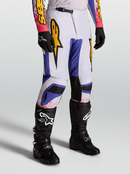 Alpinestars Fluid Drag Pantalones 2027 Morado Claro Azul Iris Dorado - MxProStoreParts