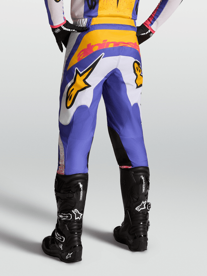 Alpinestars Fluid Drag Pantalones 2027 Morado Claro Azul Iris Dorado - MxProStoreParts