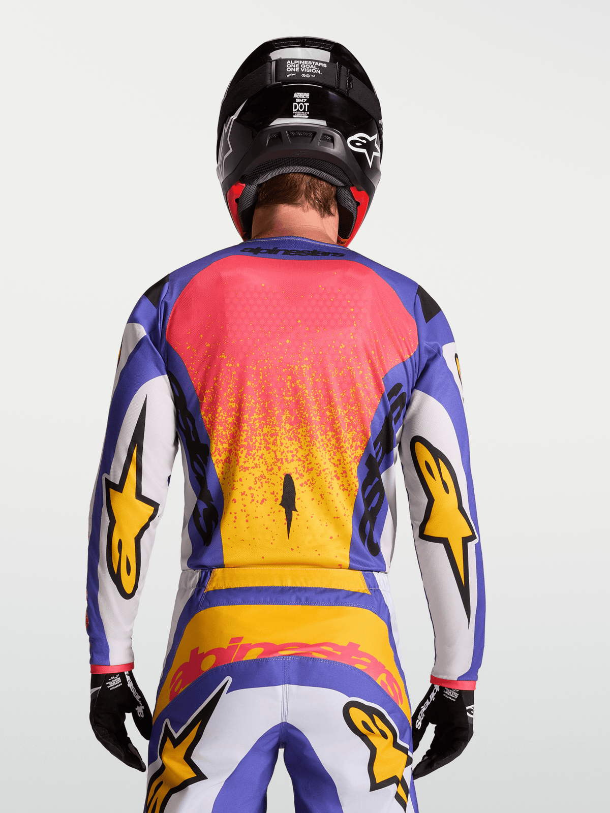 Alpinestars Maillot Fluid Drag 2027 Lilas Clair Bleu Or Iris - MxProStoreParts