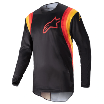 Alpinestars 2023 Fluid Corsa Motocross-Trikot für Erwachsene, Schwarz - MxProStoreParts