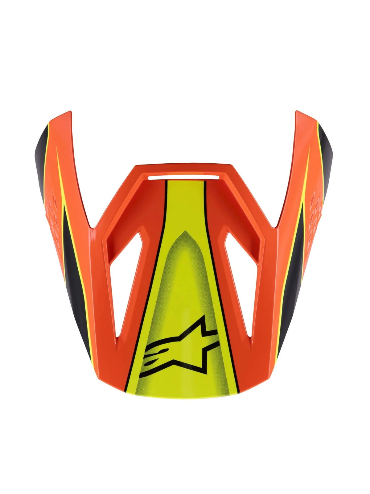 Alpinestars Jeunesse S-M3 Fray visor de casque – Noir, Orange, Jaune fluo brillant - MxProStoreParts