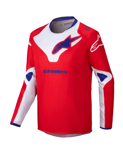 Alpinestars 2025 Racer Veil Maillot cross enfant Rouge / Blanc - MxProStoreParts