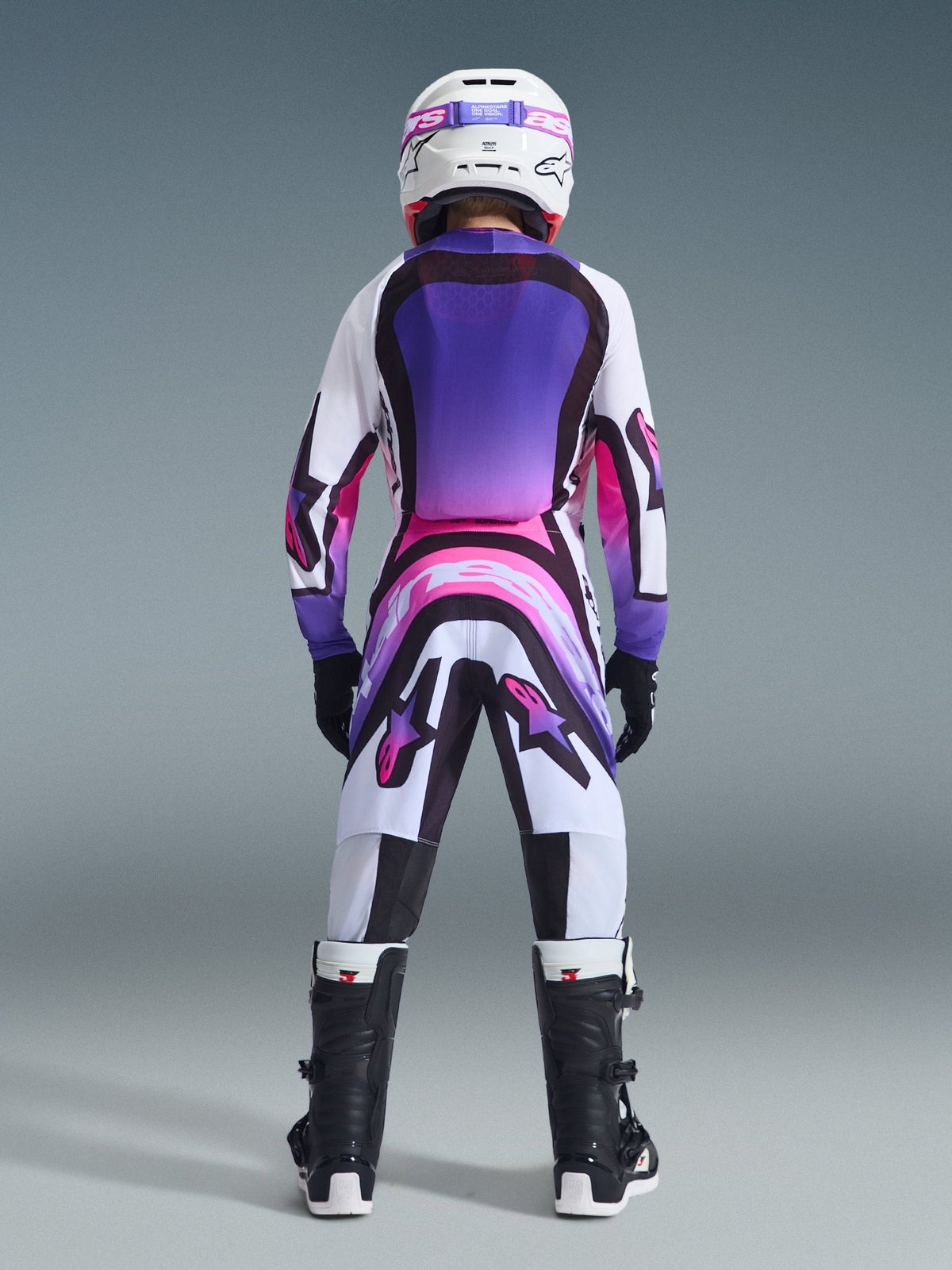 Alpinestars Youth Supertech Vista Jersey 2026 – White Purple Black - MxProStoreParts