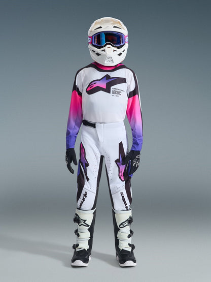 Alpinestars Youth Supertech Vista Jersey 2026 – White Purple Black - MxProStoreParts