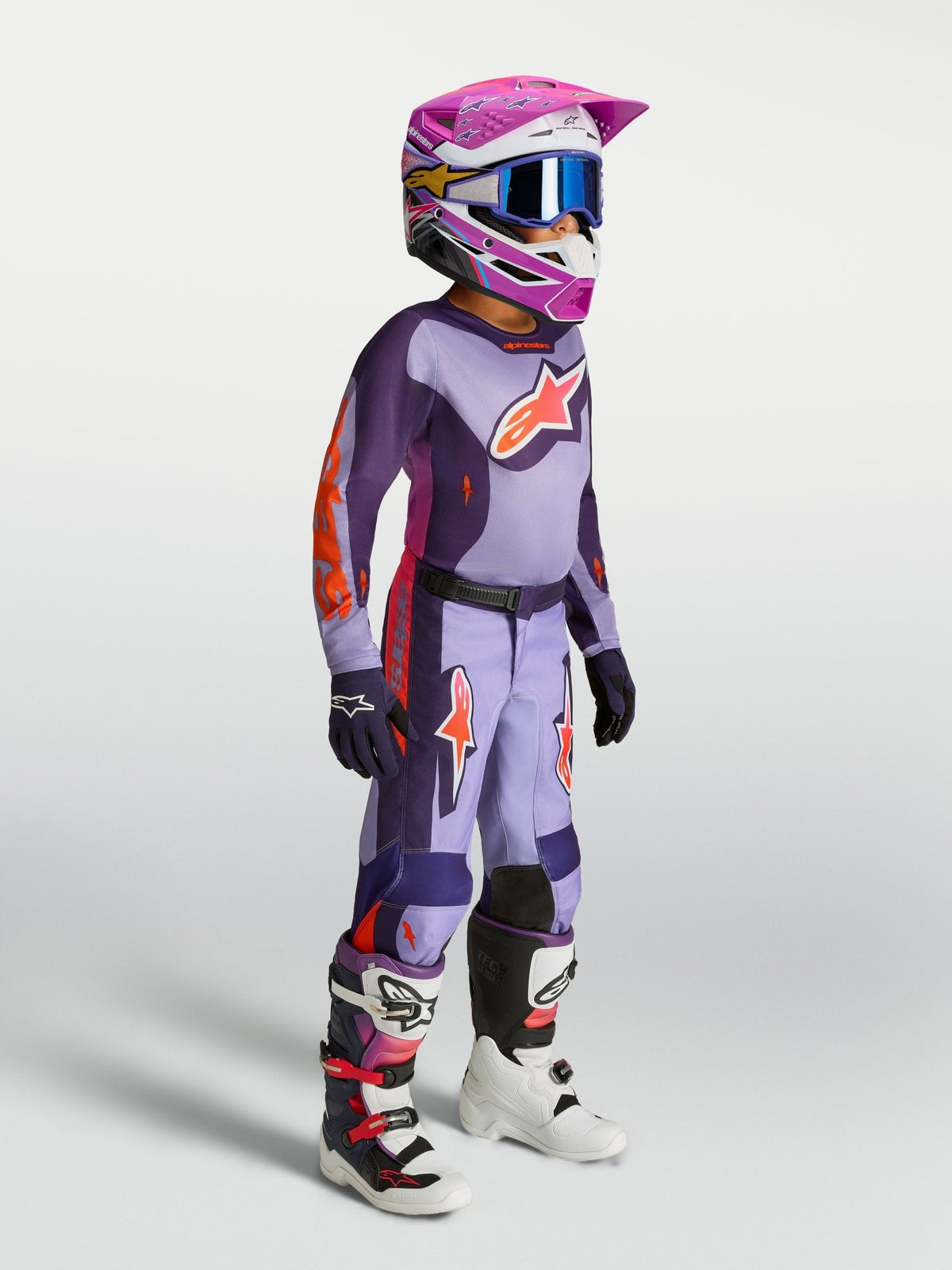 Maillot Fluid Hunt Jeunes : Violet clair, Violet foncé, Rose fluo - MxProStoreParts