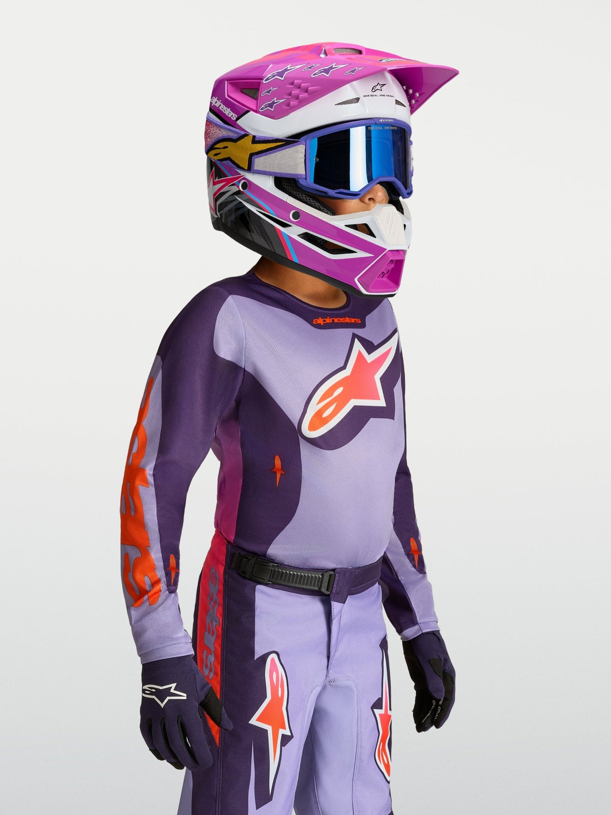 Maillot Fluid Hunt Jeunes : Violet clair, Violet foncé, Rose fluo - MxProStoreParts