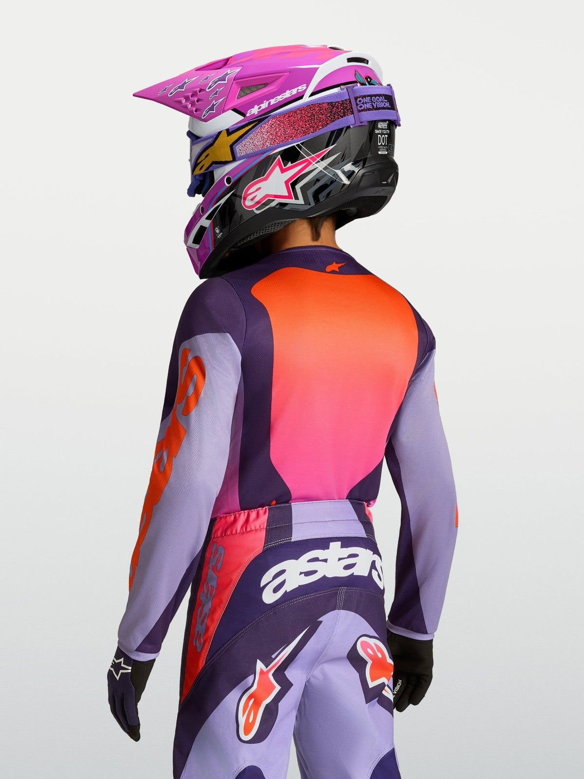 Maillot Fluid Hunt Jeunes : Violet clair, Violet foncé, Rose fluo - MxProStoreParts
