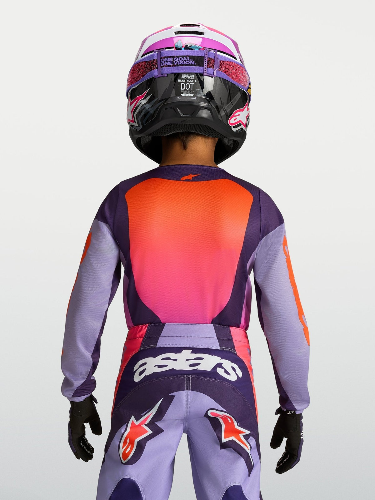 Maillot Fluid Hunt Jeunes : Violet clair, Violet foncé, Rose fluo - MxProStoreParts
