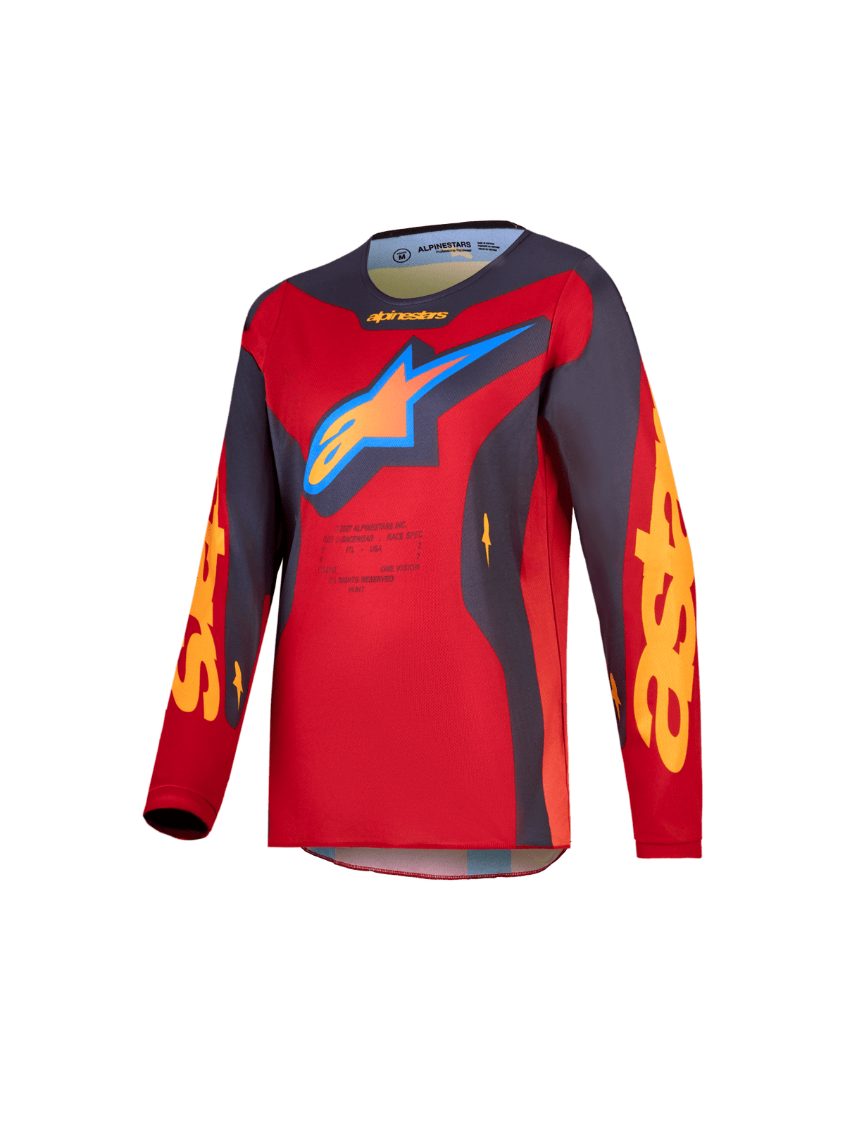 Alpinestars Maillot Fluid Hunt Junior Rouge Feu Graystone Rouge Corail - MxProStoreParts