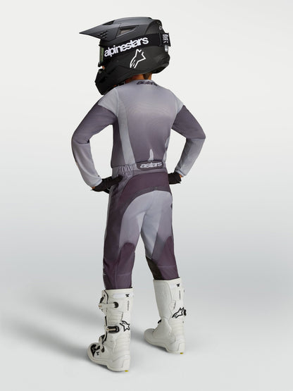 Alpinestars Maillot Fluid Amber pour Enfant Gris Pierre Gris Froid Lilas Clair - MxProStoreParts