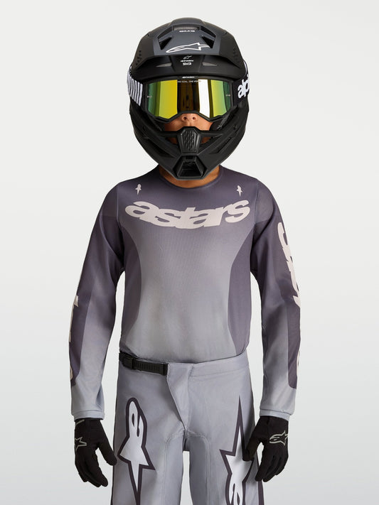 Alpinestars Maillot Fluid Amber pour Enfant Gris Pierre Gris Froid Lilas Clair
