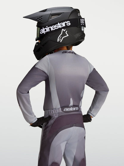 Alpinestars Maillot Fluid Amber pour Enfant Gris Pierre Gris Froid Lilas Clair - MxProStoreParts