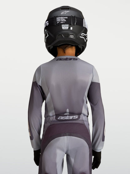 Alpinestars Maillot Fluid Amber pour Enfant Gris Pierre Gris Froid Lilas Clair - MxProStoreParts