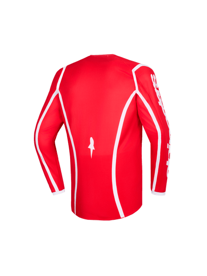 Alpinestars Maillot Fluid Apex 2026 pour jeunes Rouge et Blanc - MxProStoreParts