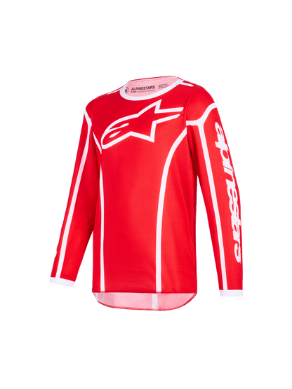Alpinestars Maillot Fluid Apex 2026 pour jeunes Rouge et Blanc - MxProStoreParts