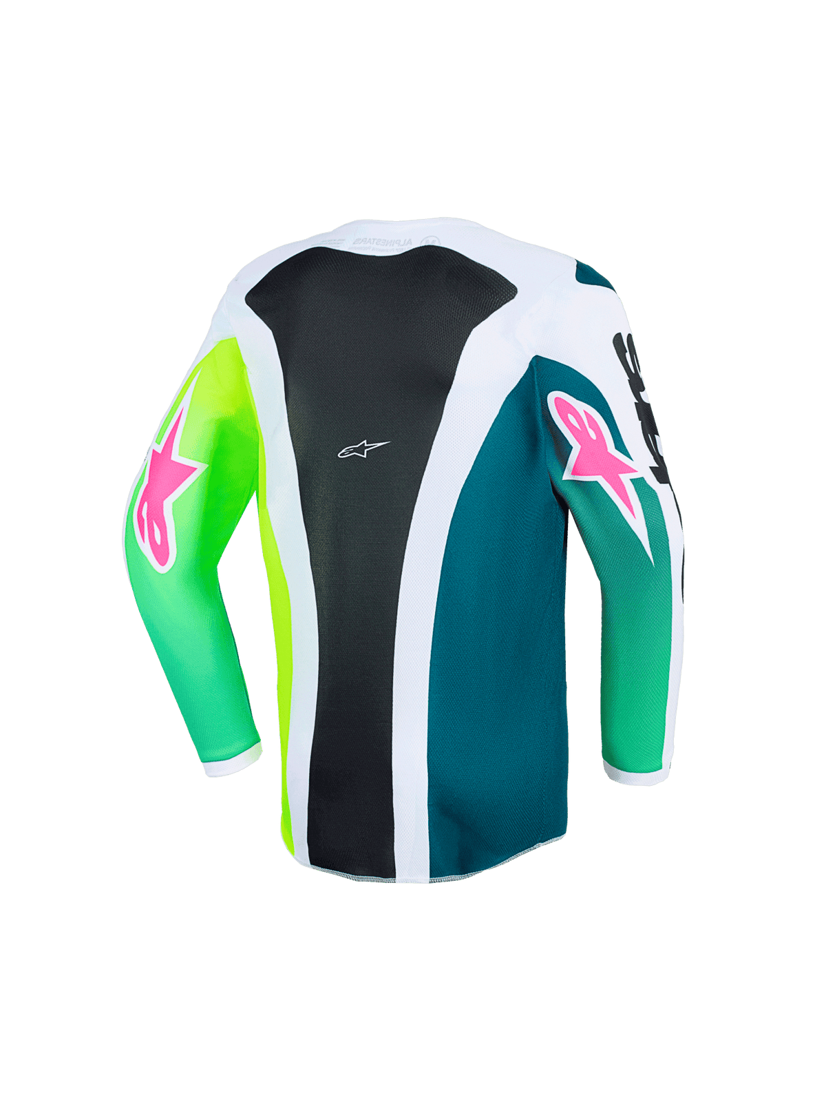 Alpinestars Camiseta Juvenil Fluid Portl 2026 Verde Blanco Negro - MxProStoreParts