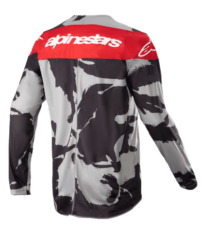 Alpinestars 2023 Maillot Cross Enfant Racer Tactical Rouge / Camo - MxProStoreParts