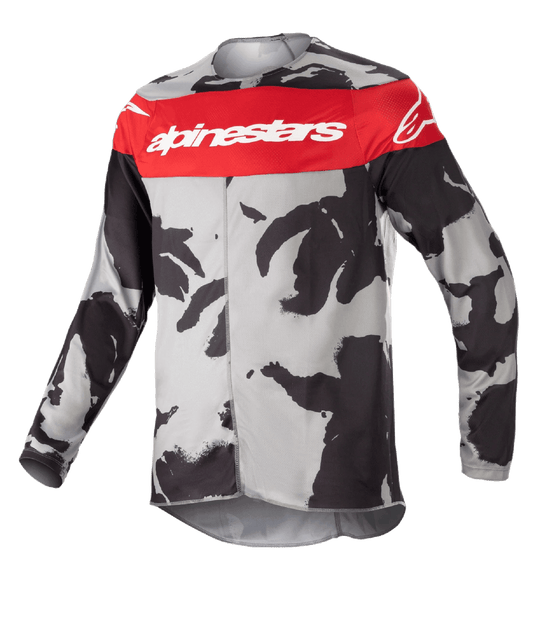 Alpinestars 2023 Maillot Cross Enfant Racer Tactical Rouge / Camo