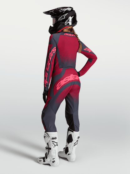 Alpinestars Stella Techstar Swan Pantalones 2027 Carmesí Gris Oscuro Rojo - MxProStoreParts