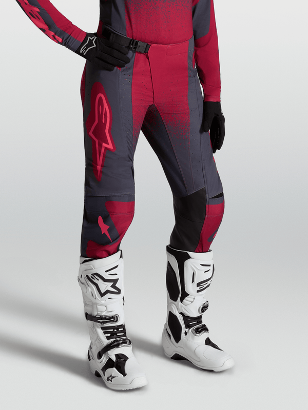 Alpinestars Stella Techstar Swan Pantalon 2027 Crimson Gris Foncé Rouge