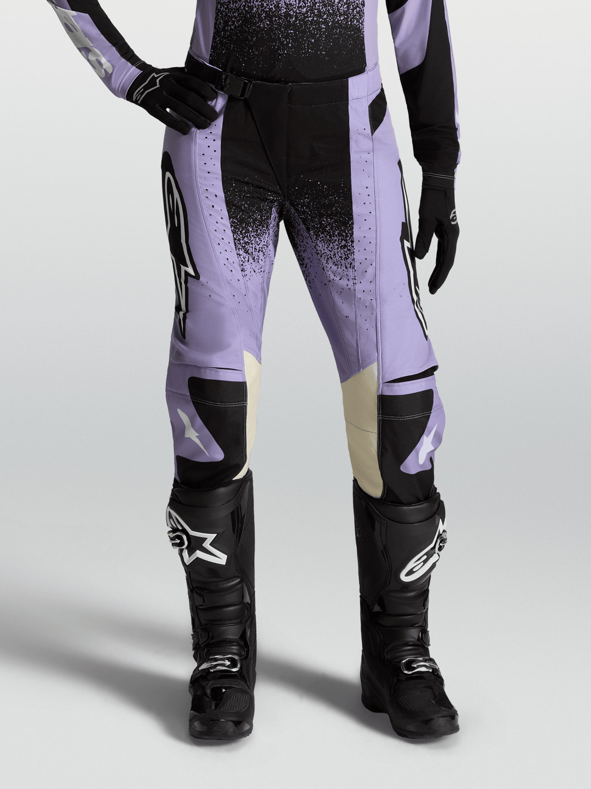 Alpinestars Stella Techstar Swan Pantalon 2027 Violet Clair Noir - MxProStoreParts