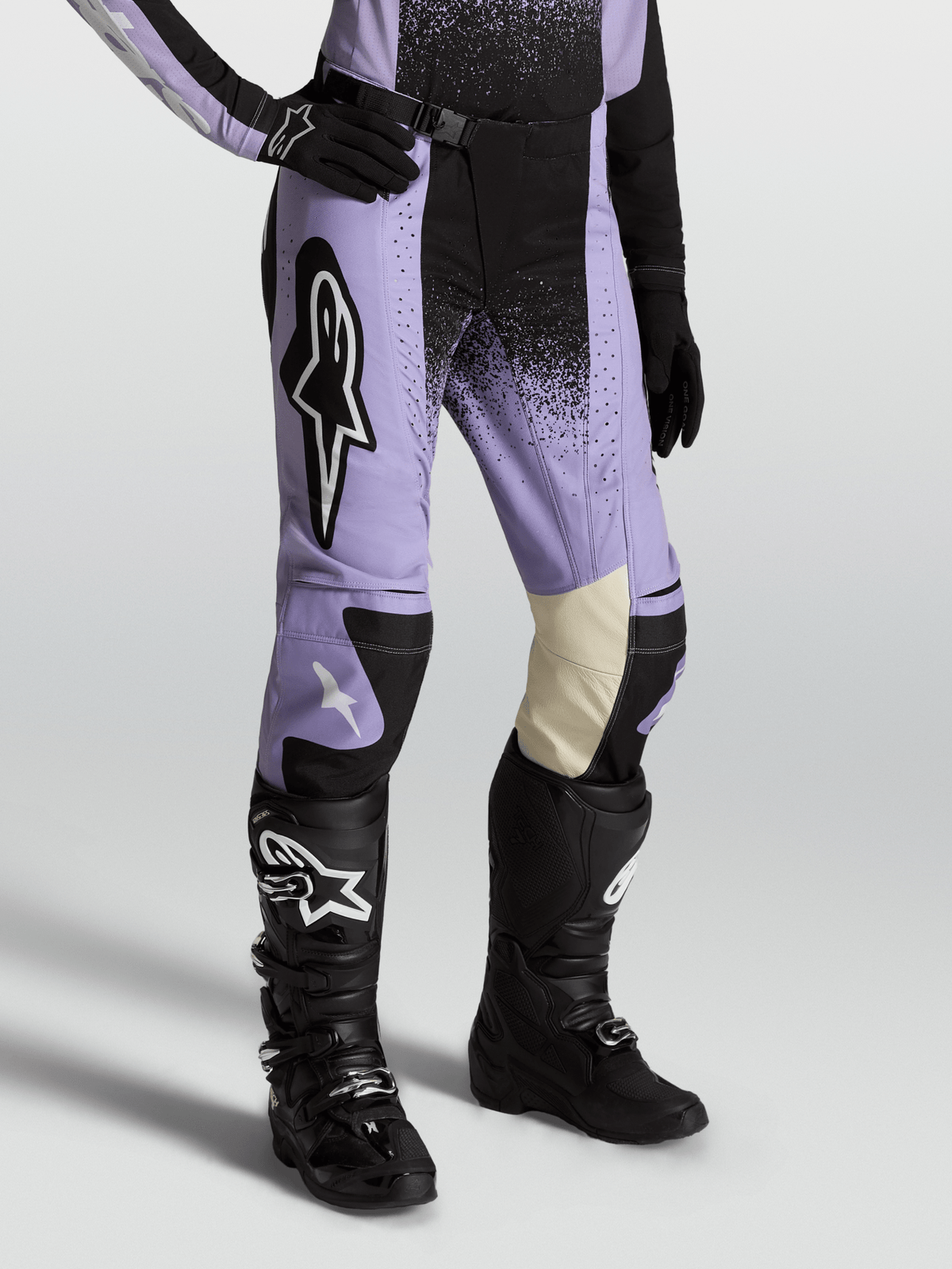Alpinestars Stella Techstar Swan Pantalon 2027 Violet Clair Noir - MxProStoreParts