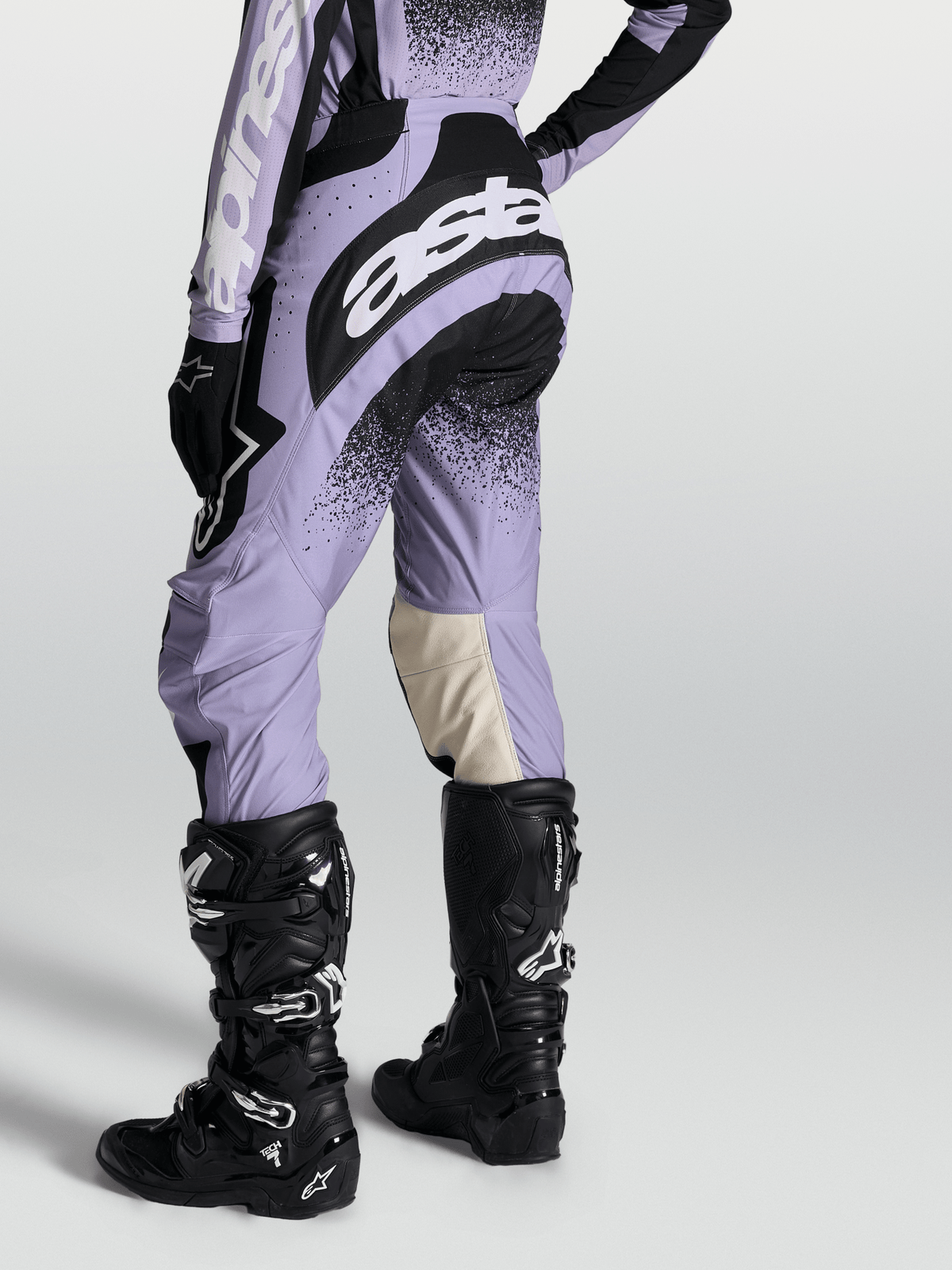 Alpinestars Stella Techstar Swan Pantalon 2027 Violet Clair Noir - MxProStoreParts