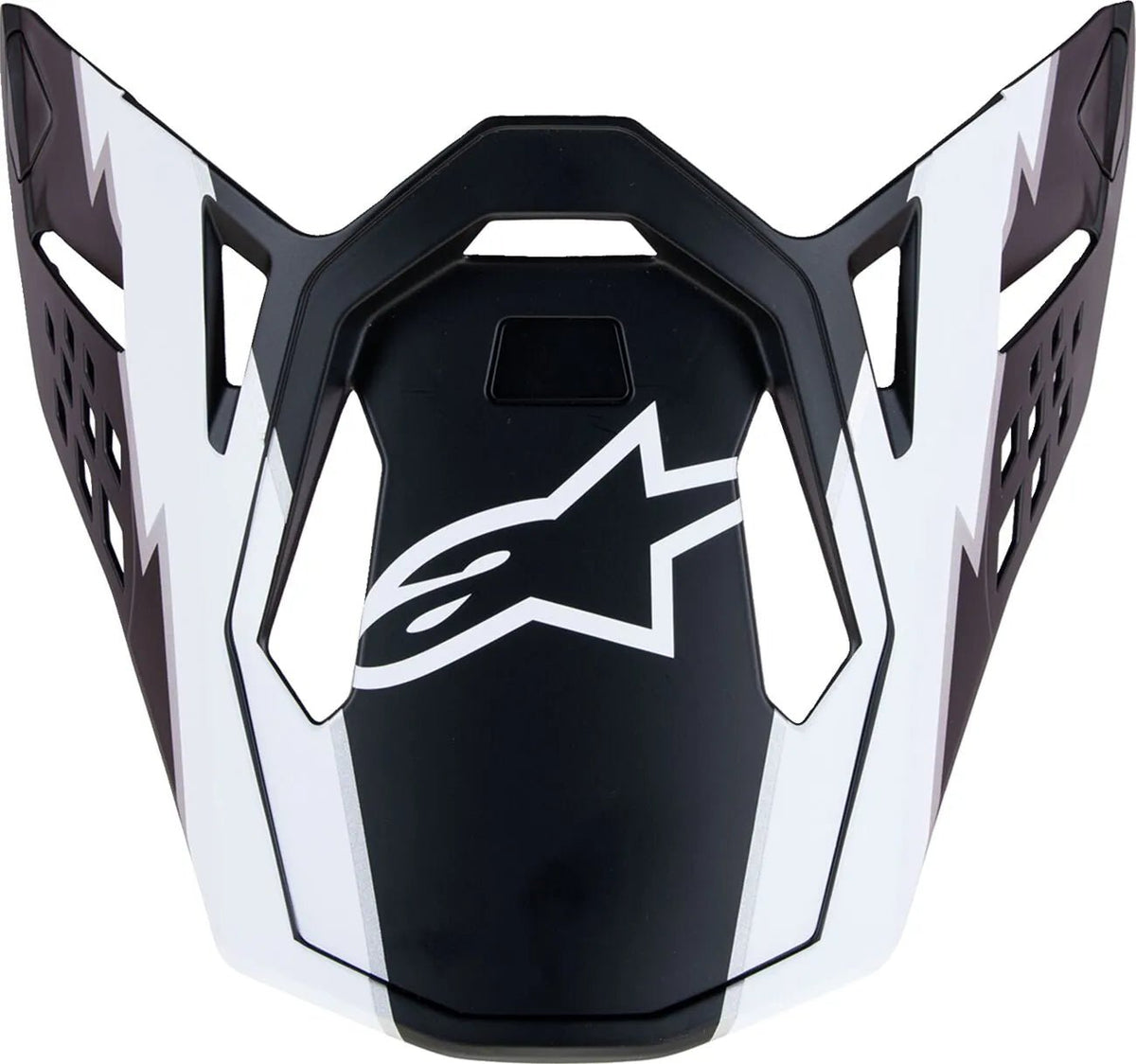 Déflecteur de casque Alpinestars S-M10 Ampress – Noir Blanc mat - MxProStoreParts