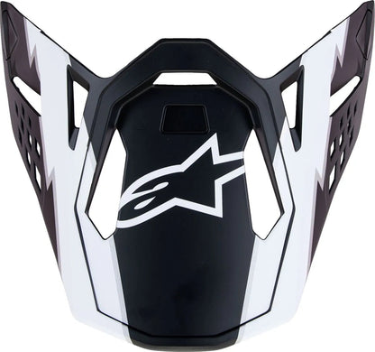 Déflecteur de casque Alpinestars S-M10 Ampress – Noir Blanc mat - MxProStoreParts