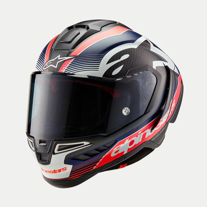 Alpinestars Helmet Supertech R10 Team Black/Carb/Blå/White - MxProStoreParts