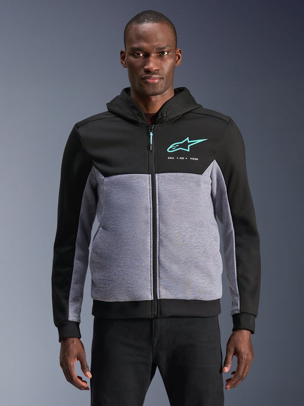 Alpinestars Hoodie Chrome v2 Gray/Black - MxProStoreParts