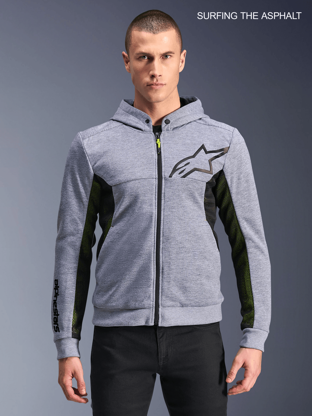 Alpinestars Hoodie Chrome Air Gray - MxProStoreParts