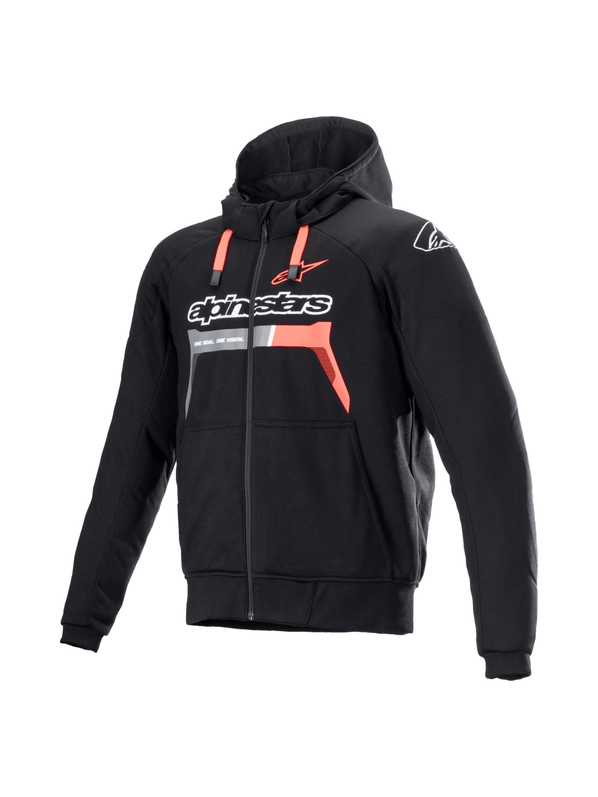 Alpinestars Hoodie Chrome Ignition Black/Red - MxProStoreParts