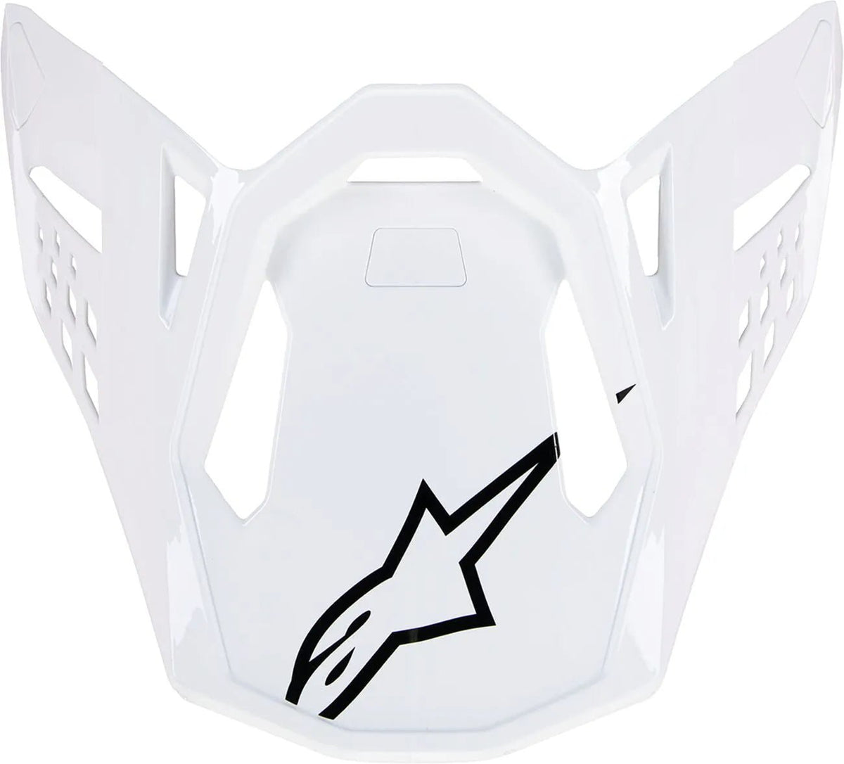 Alpinestars S-M10 – Ventil de casque Solid – Blanc brillant - MxProStoreParts