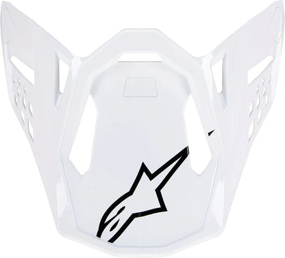 Alpinestars S-M10 – Ventil de casque Solid – Blanc brillant - MxProStoreParts