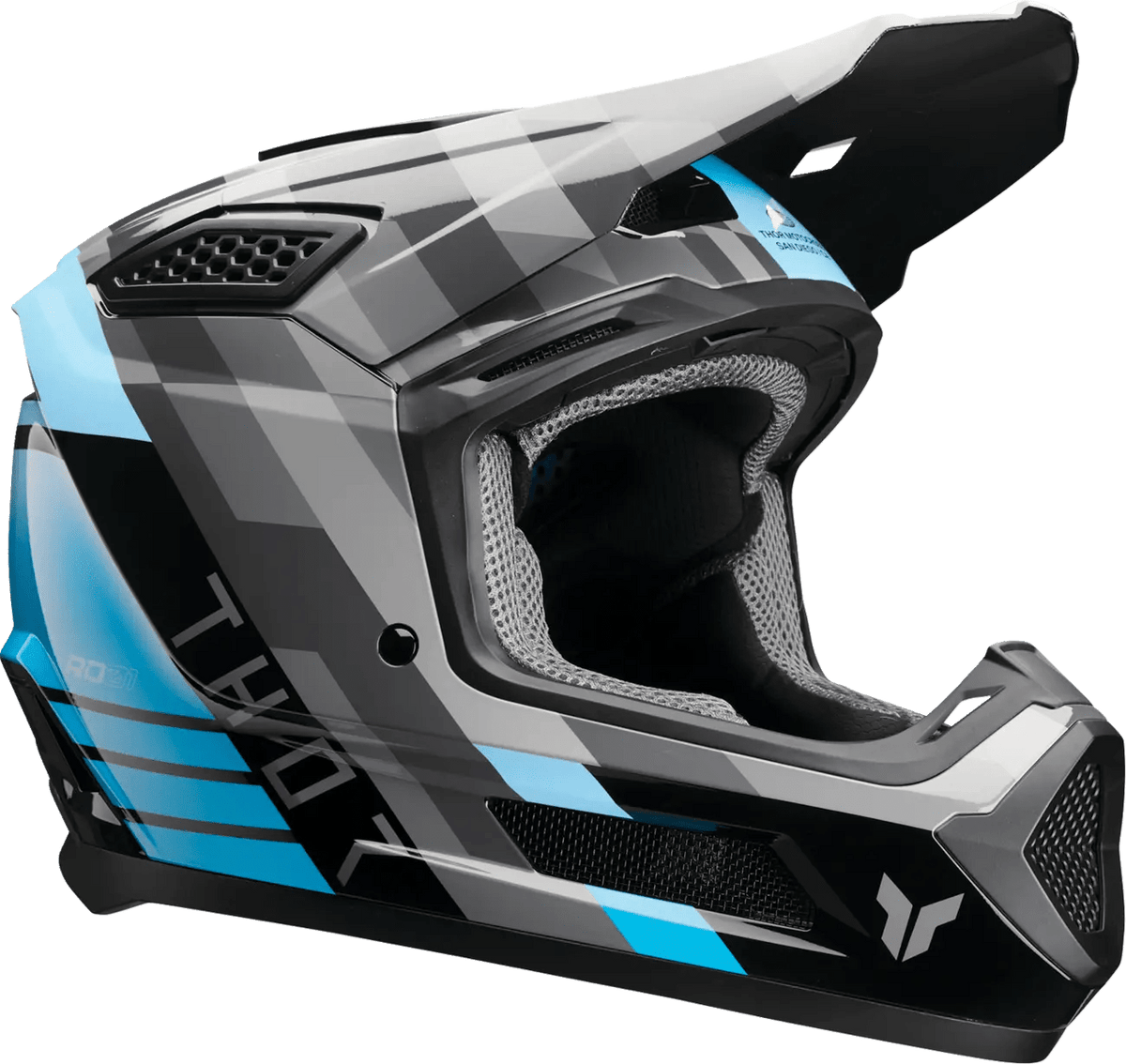 THOR Fleet Camber casco cross – Negro/Azul - MxProStoreParts