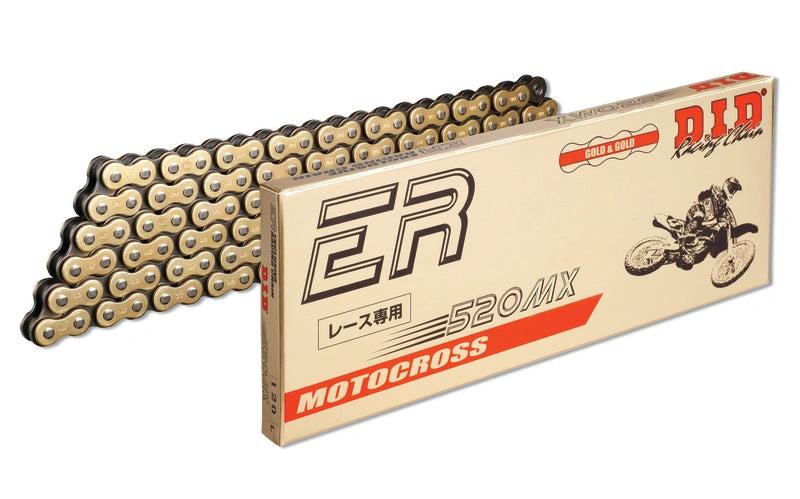 DID chaîne 520 MX x 118 maillons en doré + Clip - MxProStoreParts