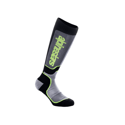 Alpinestars MX Plus Medias Dryarn® Talla M/L Negro Gris Flúor - MxProStoreParts