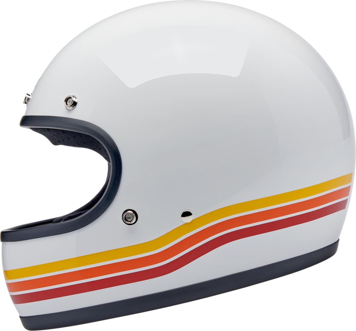 BILTWELL Gringo Sunset Spectrum integraalhelm – glanzend oranje, rood en wit - MxProStoreParts