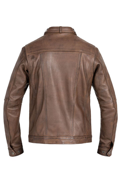 JOHN DOE Drifter leren herenjas bruin, maat L - MxProStoreParts
